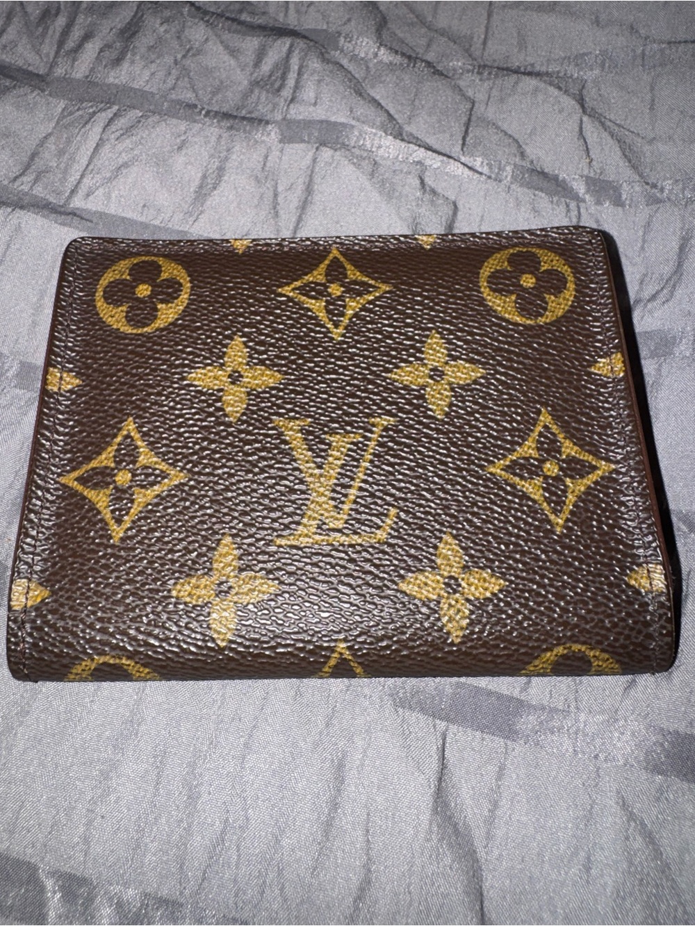 Louis Vuitton Brown and Gold Monogram Card Wallet